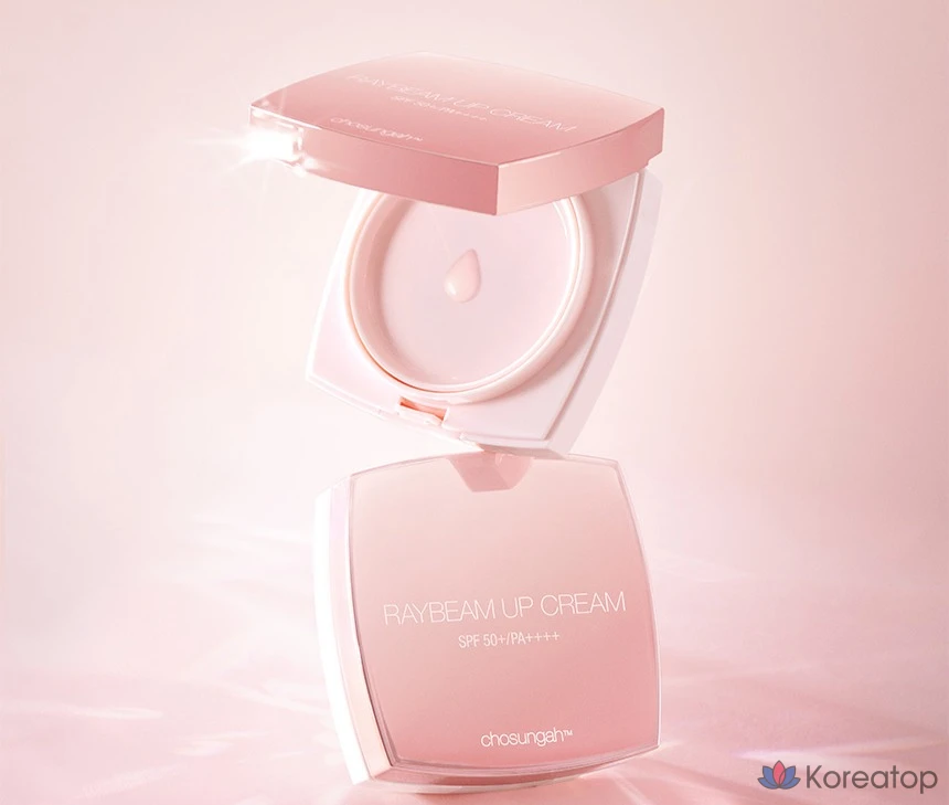 Кушон CHOSUNGAH Raybeam Up Cream Angel Ring Edition CC Cushion SPF50+ PA++++, оттенок Peach, 14 г + 2 рефила, 1 шт.