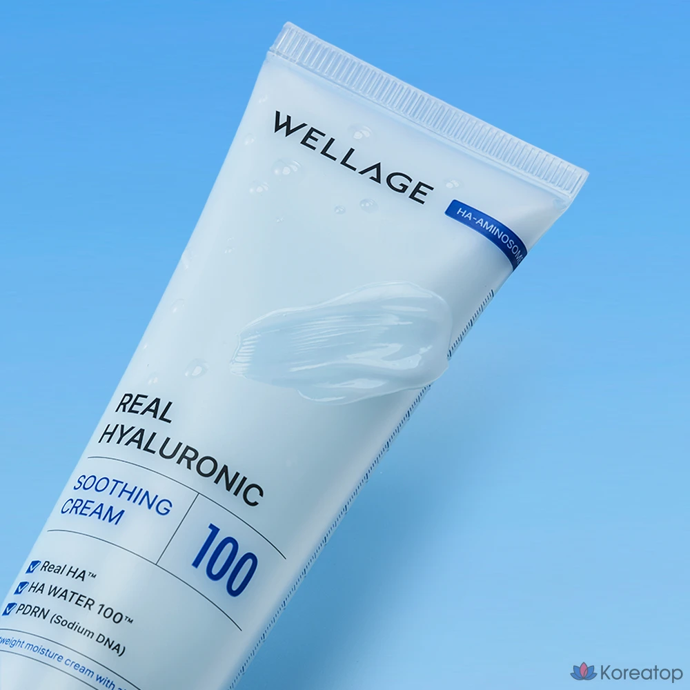 Крем WELLAGE Real Hyaluronic Soothing Cream, 80 мл, 1 шт.