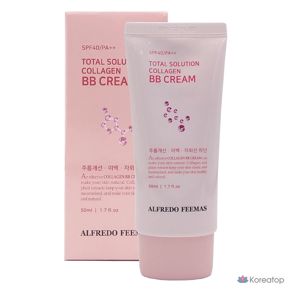 ВВ-крем Alfredo Feemas Total Solution Collagen, 50 мл, 1 шт., фото 2