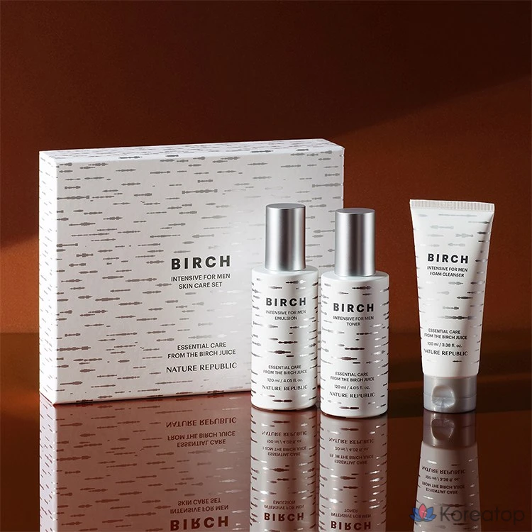 Набор для ухода Nature Republic Birch Intensive For Men Skincare Set, 1 шт.