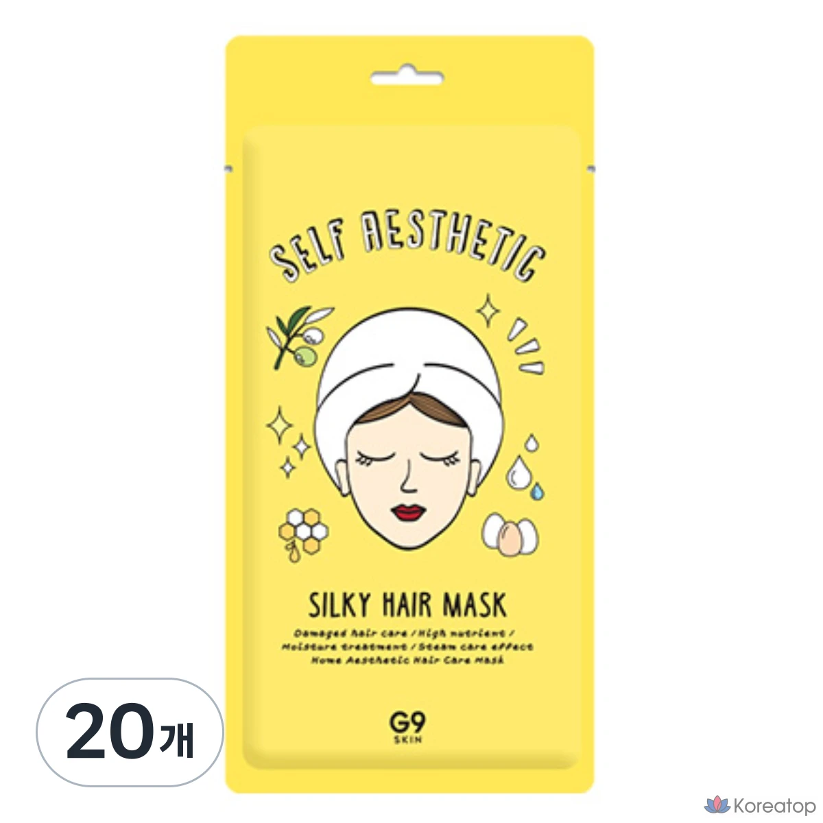 Маска для волос G9SKIN Self Aesthetic Silky Hair Mask, 30 г, 20 шт.