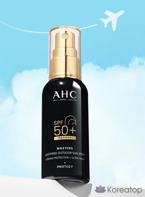 Солнцезащитный спрей AHC Masters Soothing Outdoor Sun Spray SPF50+ PA++++, 55 мл, 1 шт.