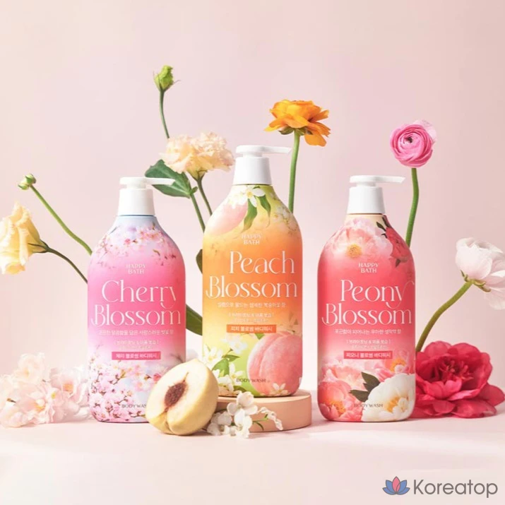 Гель для душа Happy Bath Peach Blossom Body Wash, 900 г, 1 шт.