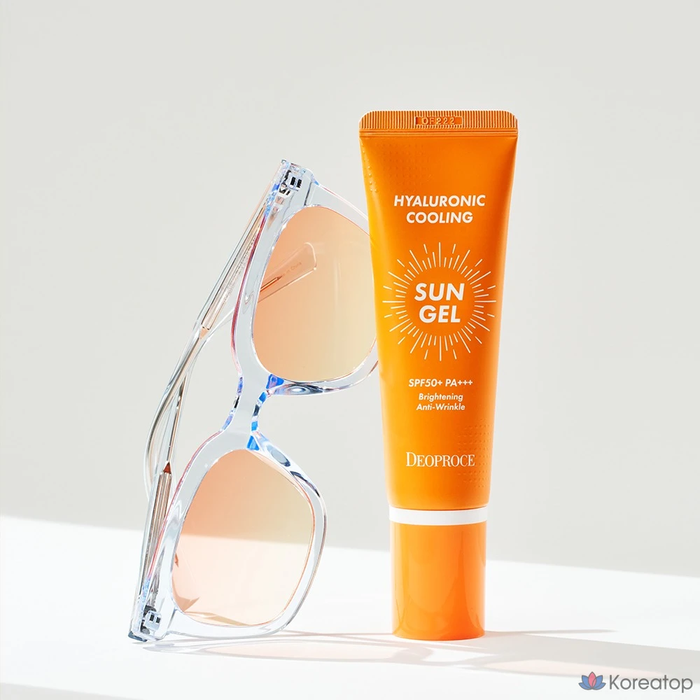 Солнцезащитный гель Deoproce Hyaluronic Cooling Sun Gel Special Edition SPF50+ PA+++, 70 г, 1 шт., фото 5