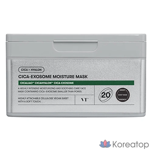 Тканевая маска для лица VT Cosmetics Cica Exosome Moisture Mask, 20 шт.