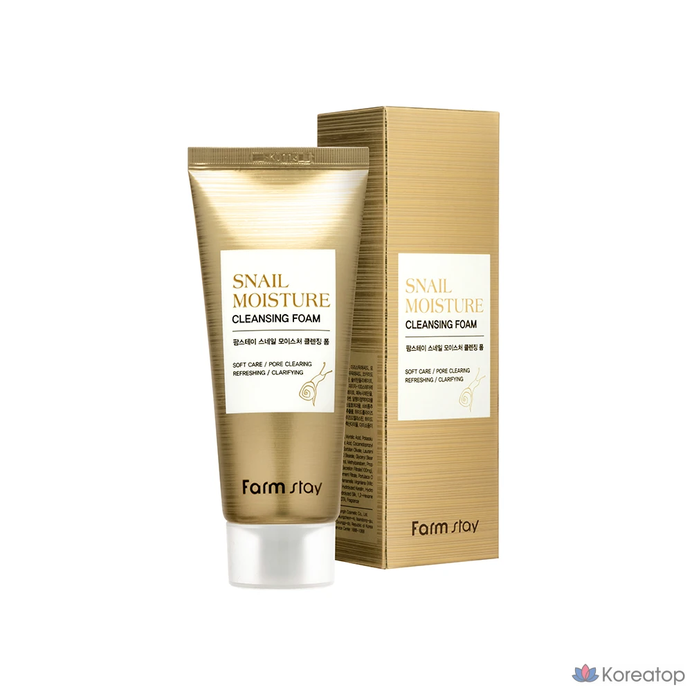 Очищающая пенка FarmStay Snail Moisture Cleansing Foam, 100 мл, 1 шт.