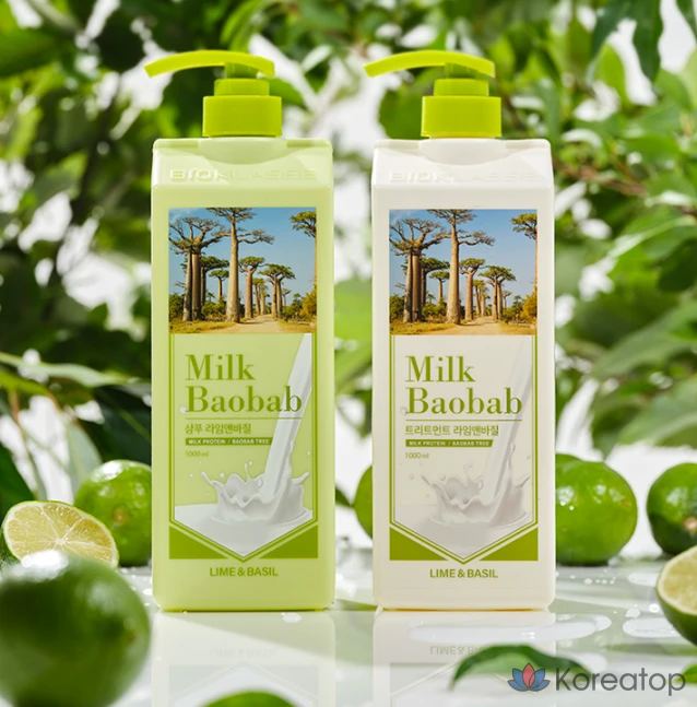 Шампунь Milk Baobab Shampoo Lime &amp; Basil, 1 л, 1 шт.