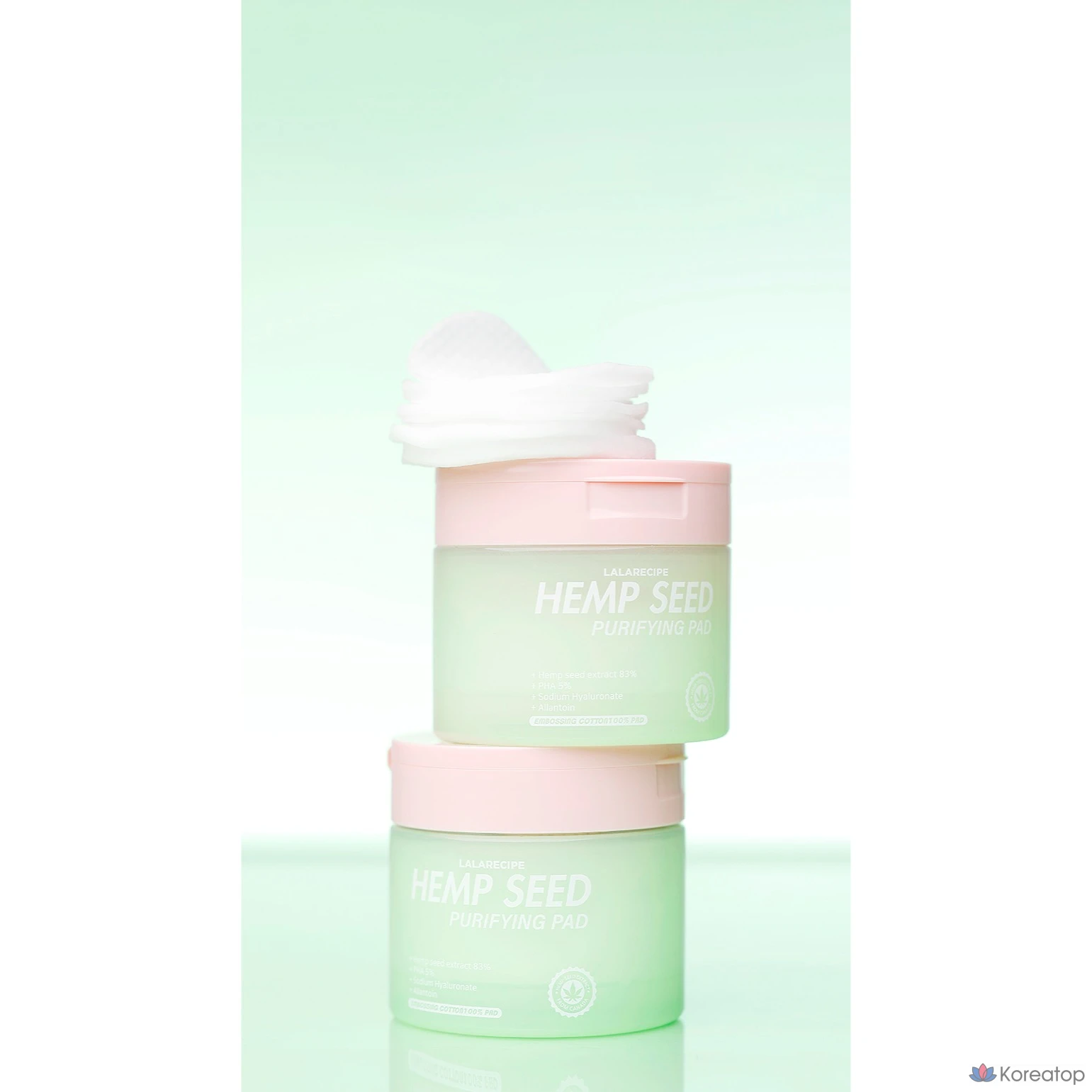 Тонер-пэды LALARECIPE Hemp Seed Toner Pad, 70 шт.