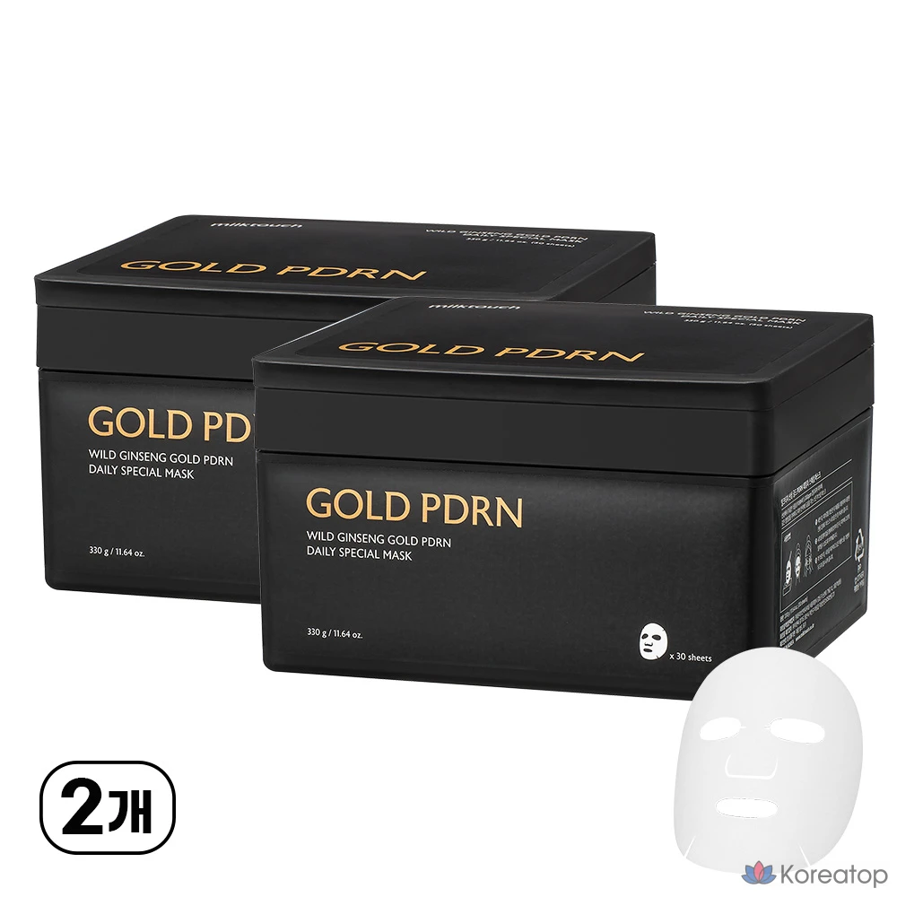 Тканевая маска для лица Milk Touch Sansam Gold PDRN Daily Special Mask, 60 шт.