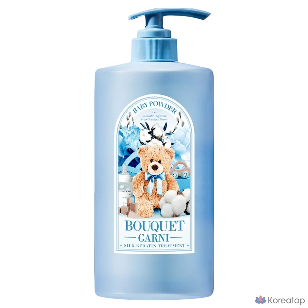 Кондиционер-тритмент Bouquet Garni Silk Keratin Treatment Baby Powder, 1 л, 1 шт.