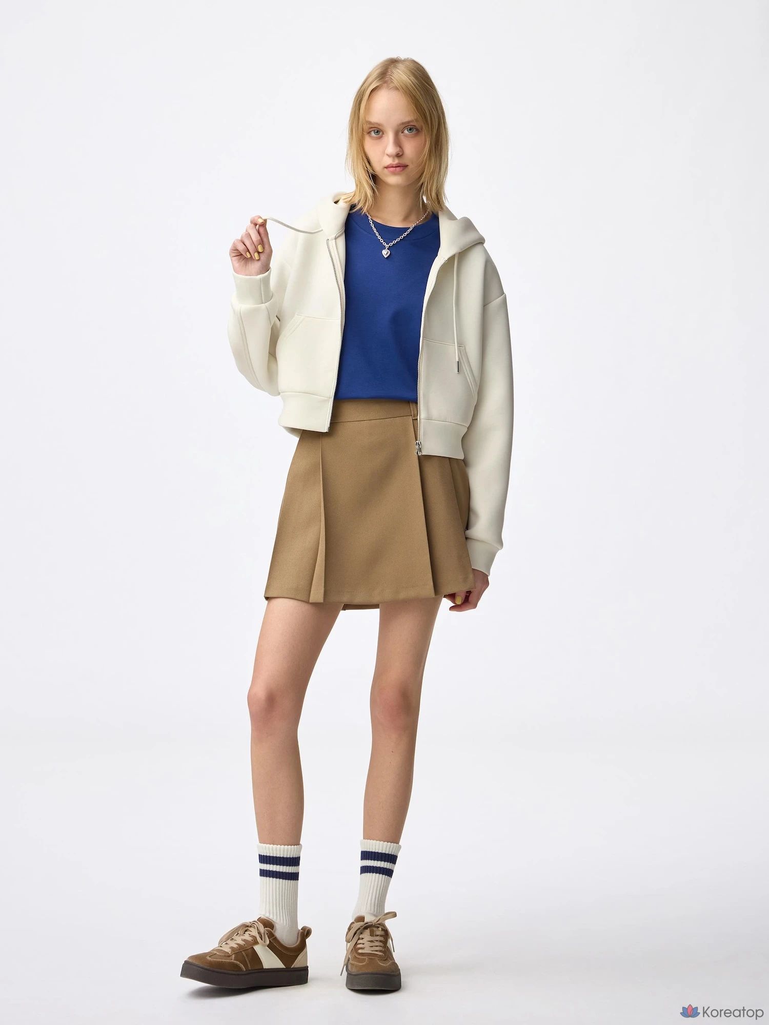 Худи на молнии Uniqlo Puff Sweat Full-Zip Hoodie