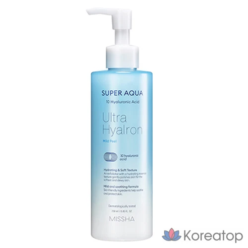 Пилинг Missha Super Aqua Ultra Hyalon Mild Peeling Gel, 250 мл, 1 шт.