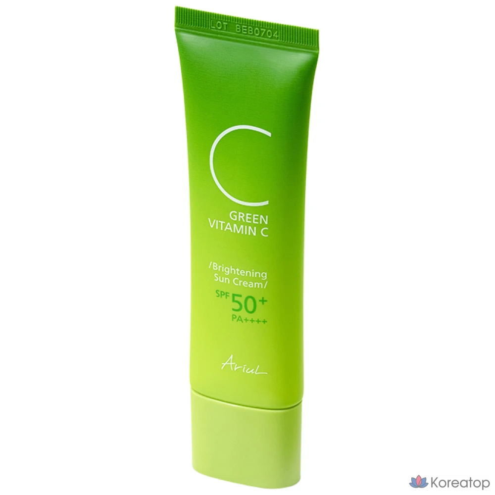 Солнцезащитный крем Ariul Green Vitamin C Brightening Sun Cream SPF 50+ PA++++, 50 мл, 1 шт.