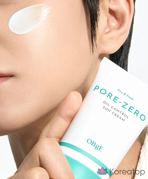 Солнцезащитный крем OBge Pore Zero Oil Control Sun Cream SPF50+ PA++++, 50 мл, 1 шт.