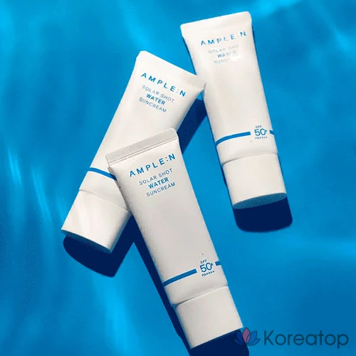 Солнцезащитный крем AMPLE:N Solar Shot Water Sun Cream SPF50+ PA++++, 40 мл, 1 шт.