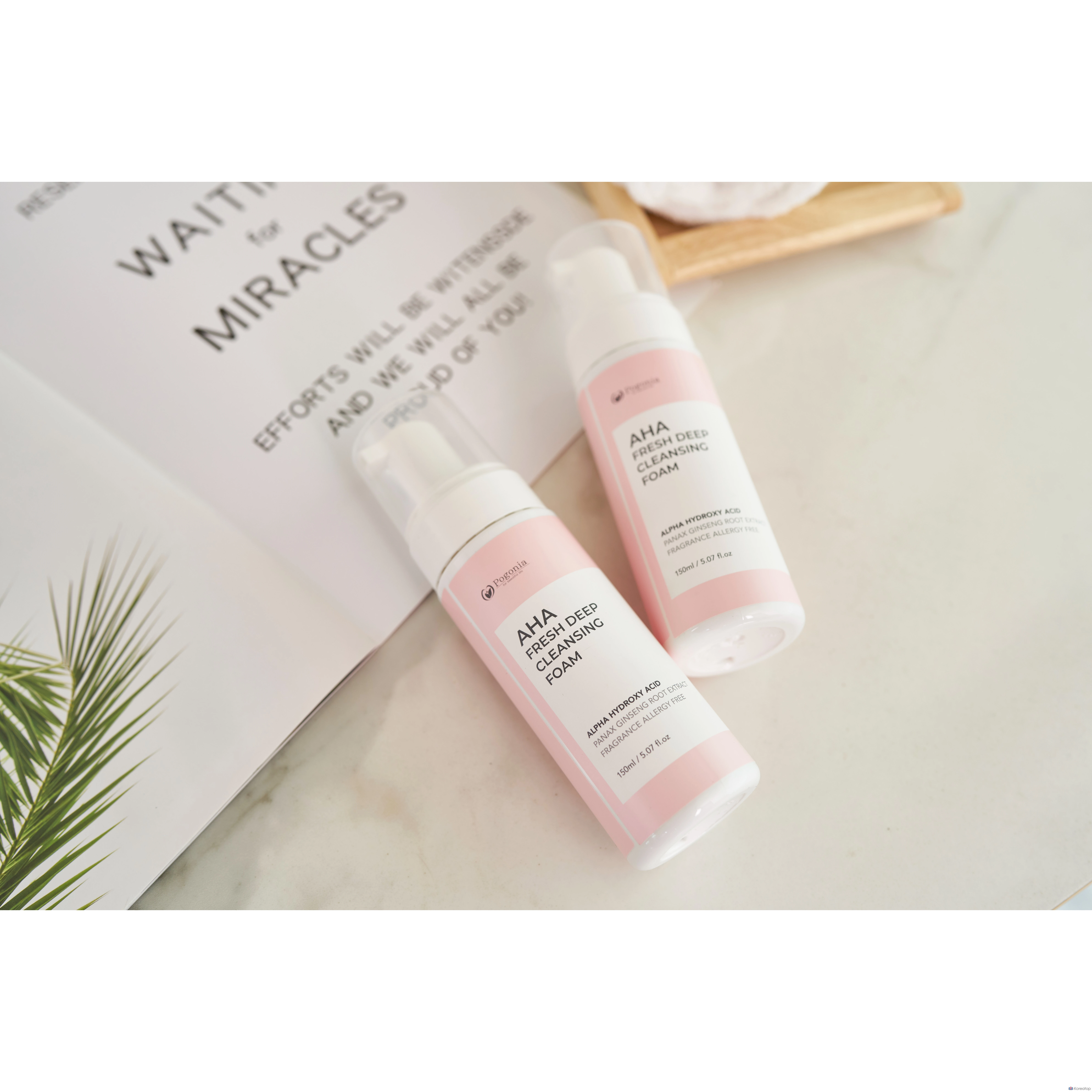 Очищающая пенка Pogonia AHA Deep Foaming Cleansing Foam, 150 мл, 1 шт.