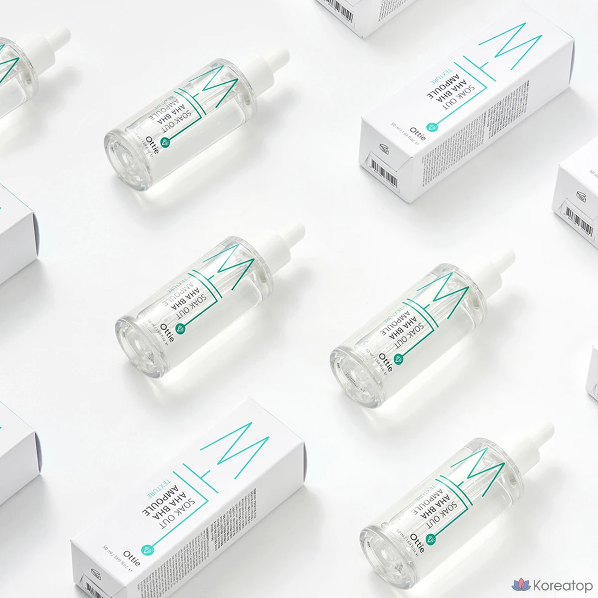 Ампульная сыворотка Ottie Sock Out AHA BHA Ampoule, 50 мл, 1 шт.