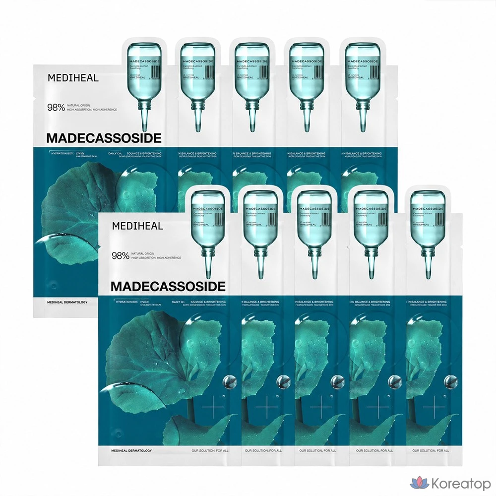 Тканевая маска для лица MEDIHEAL Madecassoside Essential Mask Trace Repair, 10 шт.