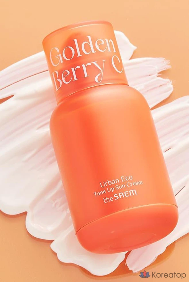 Солнцезащитный крем The Saem Urban Eco Golden Berry Seed Tone Up Sun Cream SPF50+ PA++++, 50 мл, 1 шт.