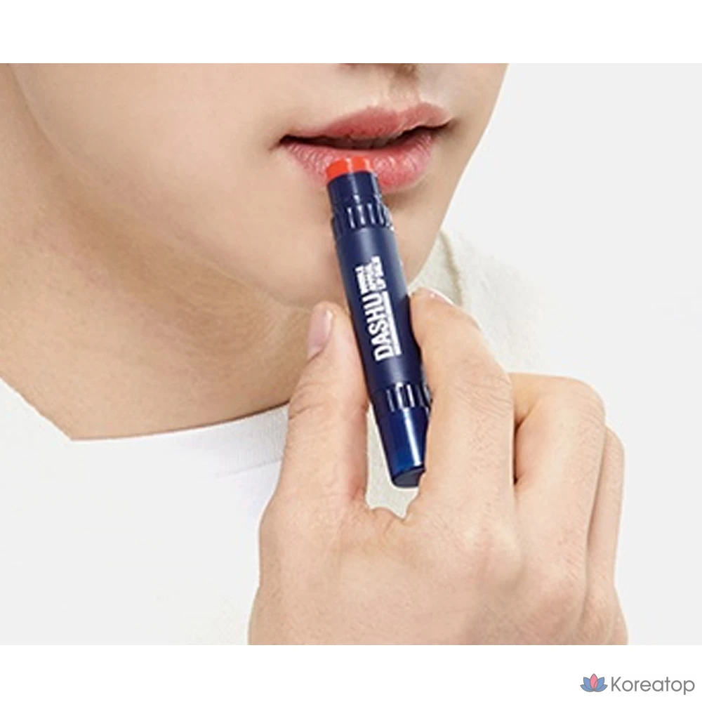 Бальзам для губ DASHU Men's Double Appeal Lip Balm, клубничный + без запаха, 4.8 г, 1 шт.