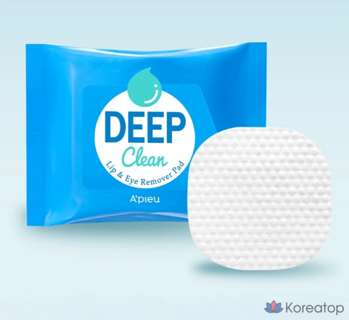 Патчи для снятия макияжа с губ и глаз A'Pieu Deep Clean Lip & Eye Remover Pad, 37 г, 1 шт.