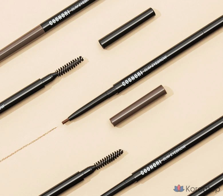 Карандаш для бровей Cosnori Slim Eyebrow Auto Pencil, оттенок Dark Choco, 0.13 г, 1 шт.