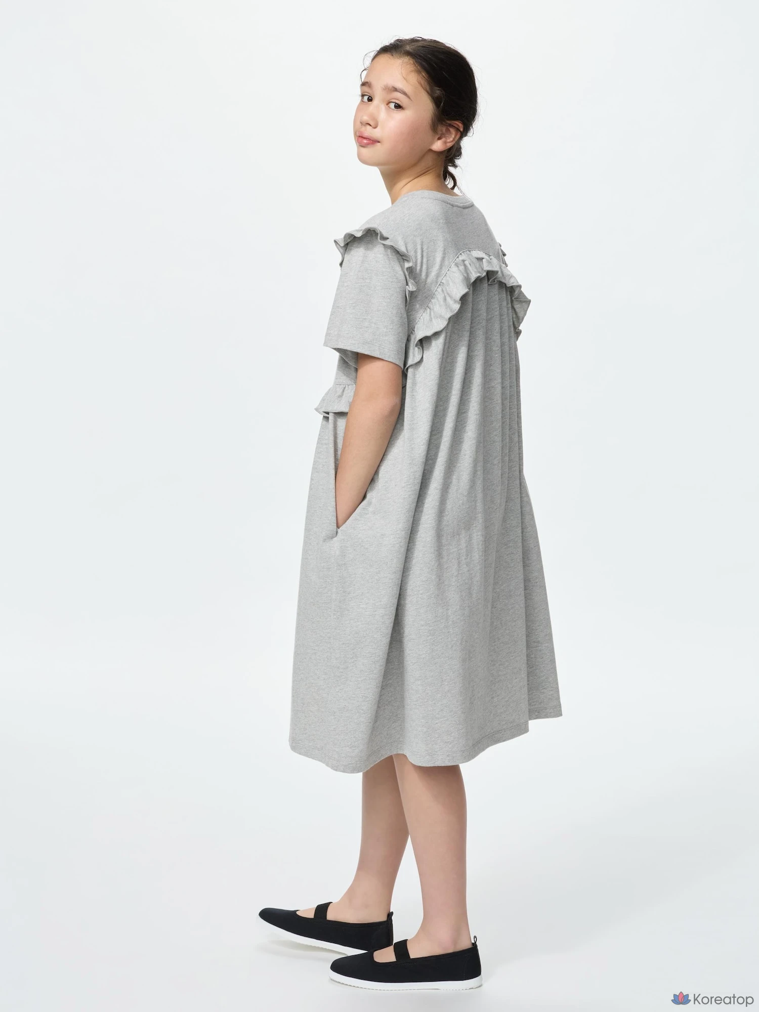 Платье для девочек Uniqlo Frill Dress Short Sleeve