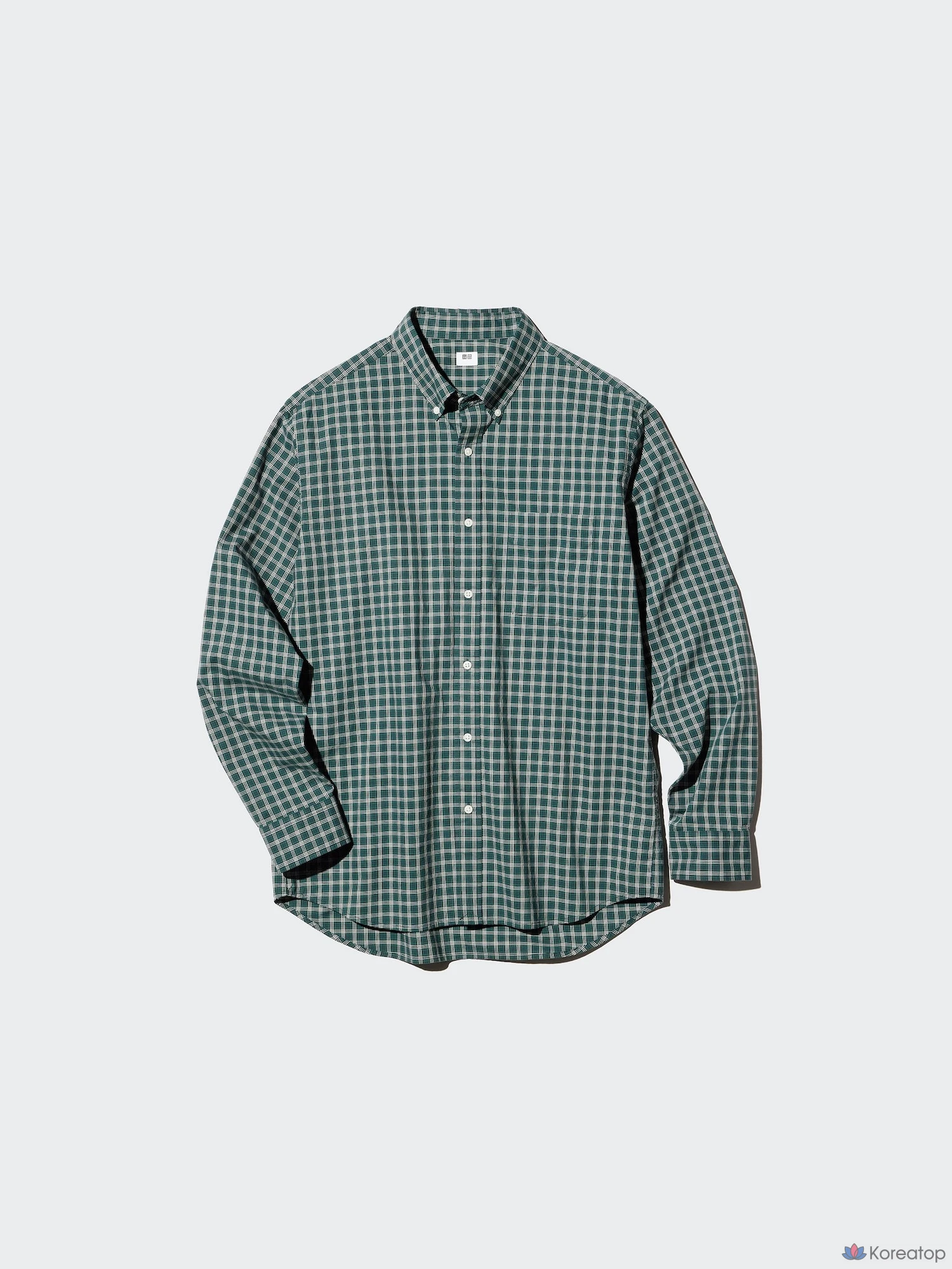 Рубашка Uniqlo Broadcloth Shirt Button-Down Collar Check D
