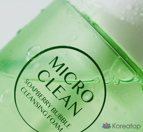 Очищающая пенка Happy Bath Micro Clean Soapberry Bubble Cleansing Foam, 300 мл, 1 шт.