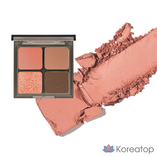 Тени для век MERZY Mood Fit Shadow Palette, оттенок S2 Joyful Coral, 1 шт.