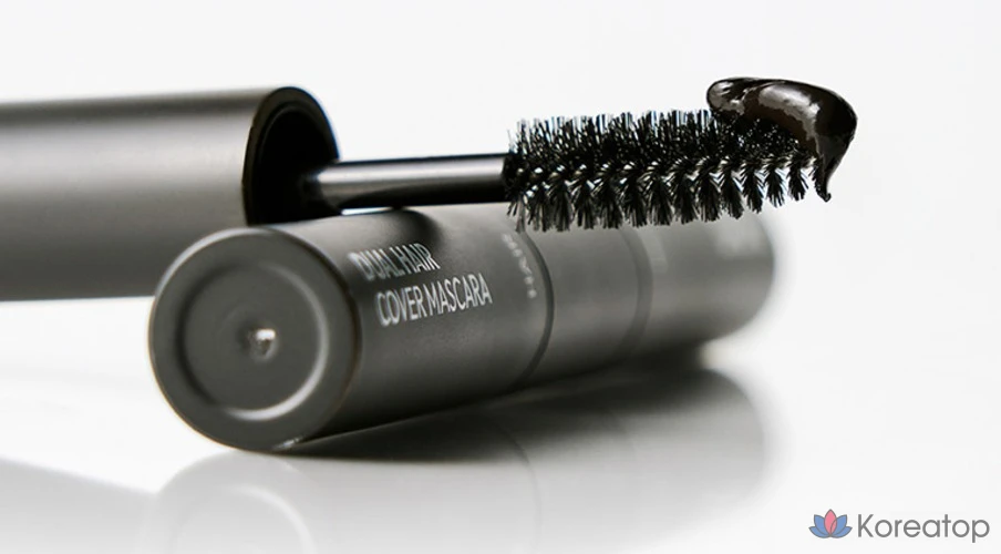 Тушь для ресниц и бровей DASHU Daily Dual Hair Cover Mascara, оттенок 01 Natural Black, 10 г, 1 шт.