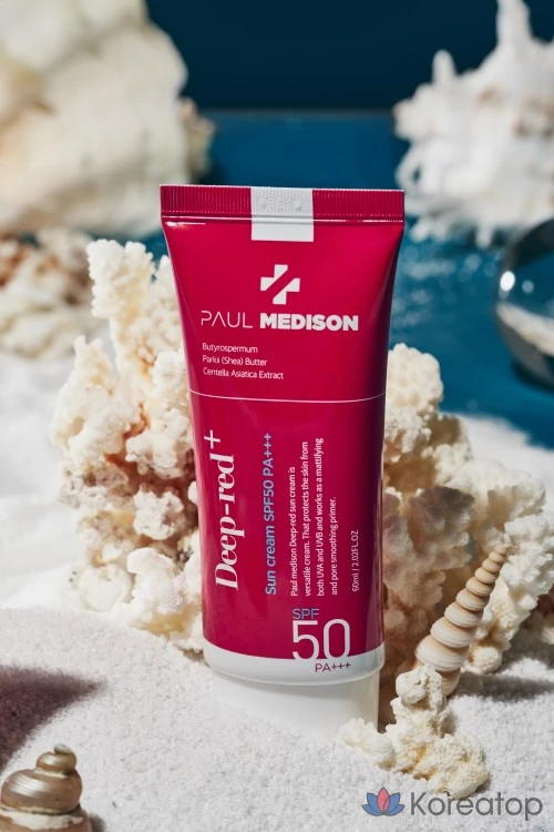 Солнцезащитный крем PAUL MEDISON Deep Red Sun Cream SPF50 PA+++, 60 мл, 1 шт.