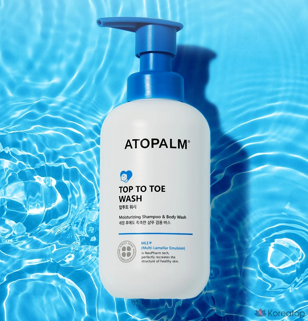 Набор для ухода Atopalm Top-to-Toe Baby All-in-One Wash, 300 мл x 2 + 100 мл, 1 шт.