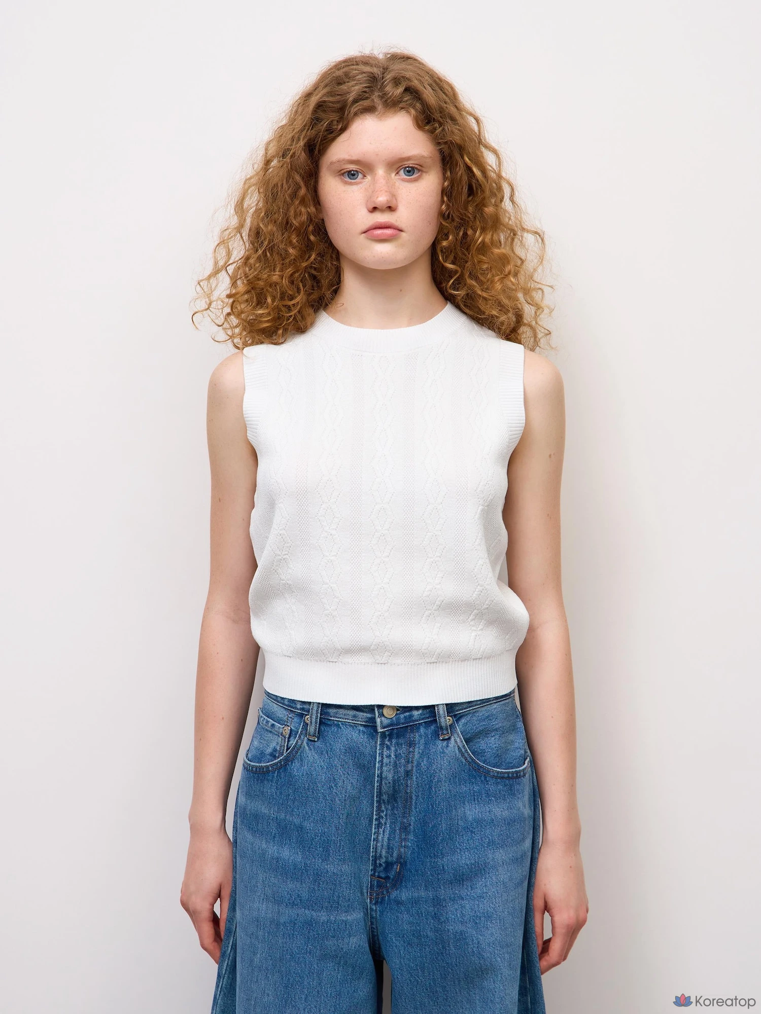 Вязаный топ Uniqlo Crew Neck Sleeveless Knit
