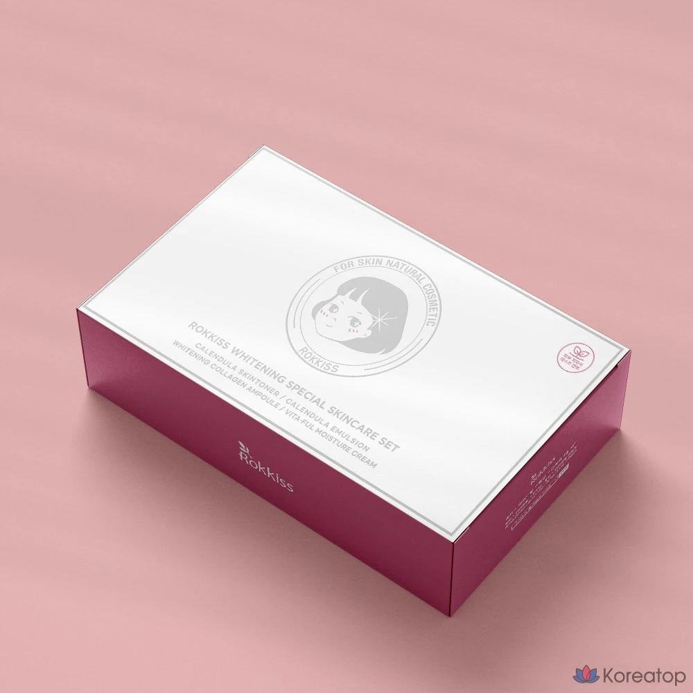 Набор для ухода Rokkiss Whitening Special Skincare 4-piece Set, 1 шт.