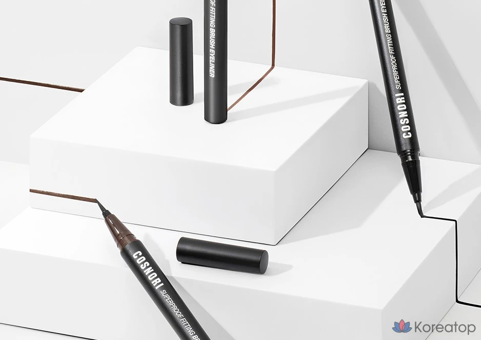 Подводка для глаз Cosnori Superproof Fitting Brush Liner, оттенок 03 Brown, 0.6 г, 1 шт.