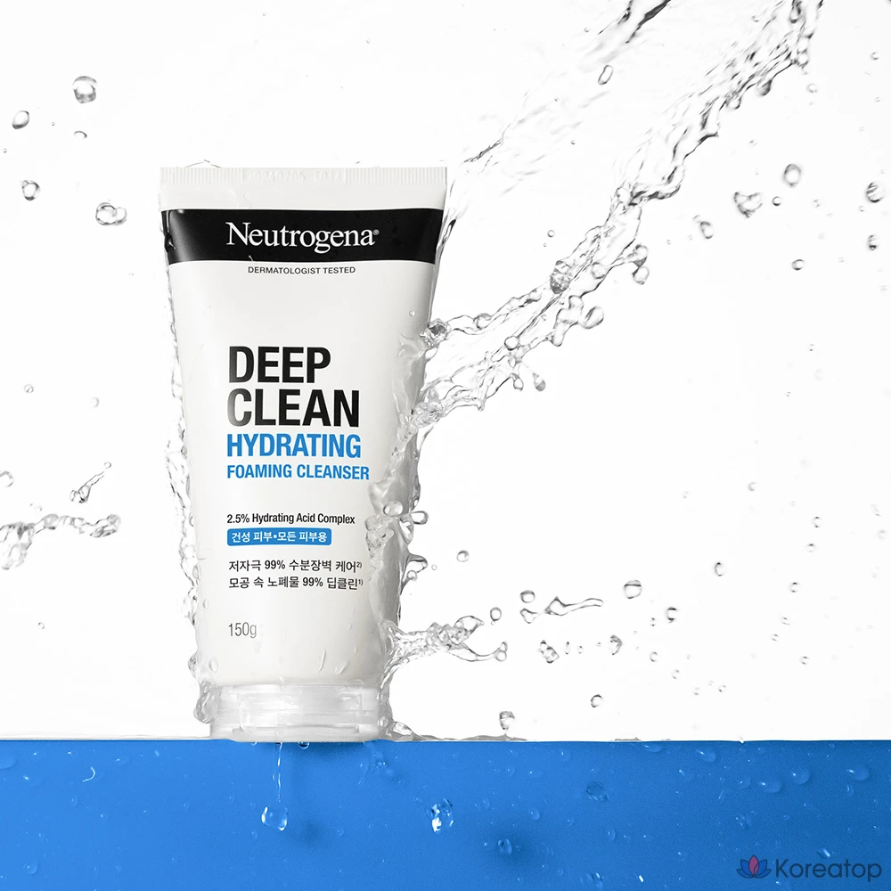Пенка для умывания Neutrogena Deep Clean Hydrating Foaming Cleanser, 150 г, 1 шт.