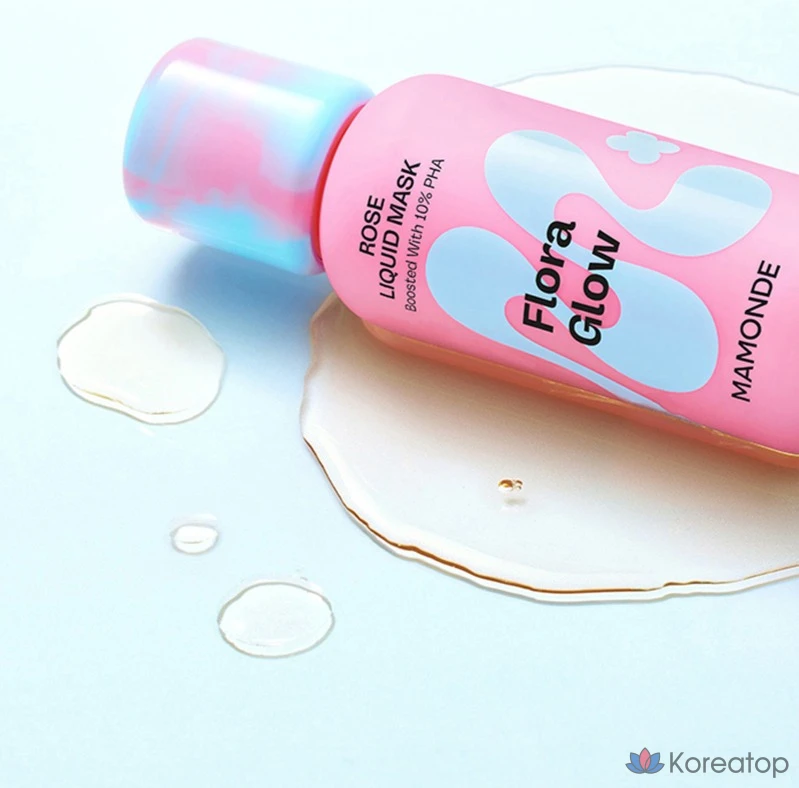 Жидкая маска-тонер для лица Mamonde Flora Glow Rose Liquid Mask, 80 мл, 1 шт.