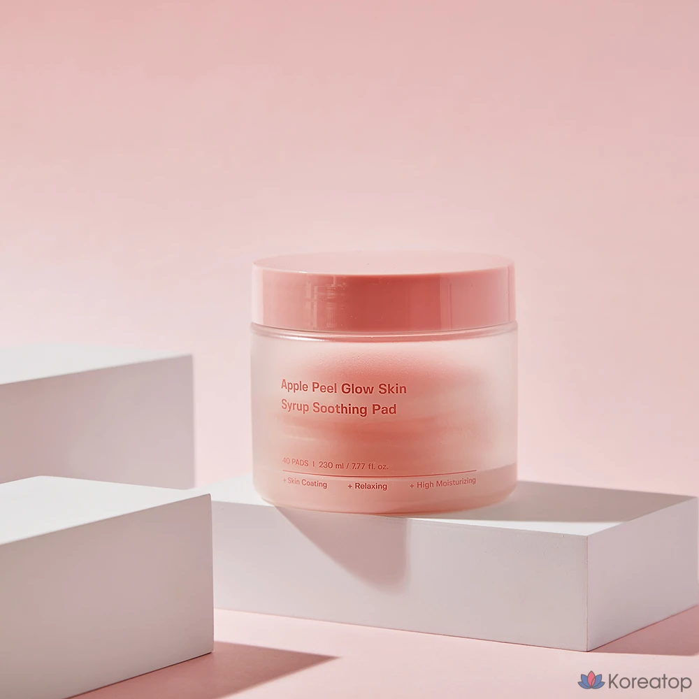 Пилинг-пэды Sungboon Editor Apple Peel Smooth Glow Syrup Soothing Pad, 230 мл, 40 шт.