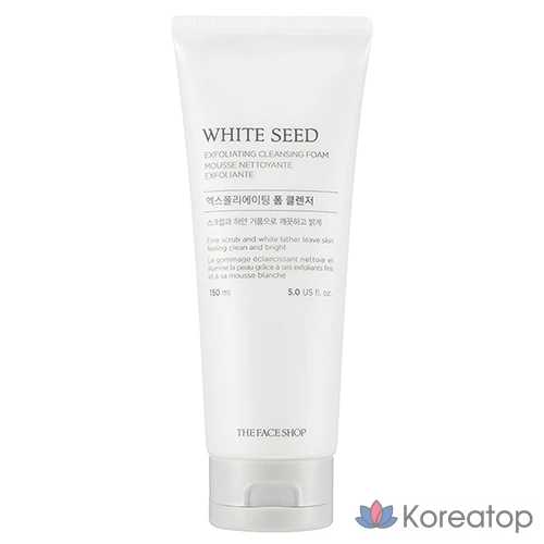 Очищающая пенка The Face Shop White Seed Exfoliating Foam Cleanser, 150 мл, 1 шт.