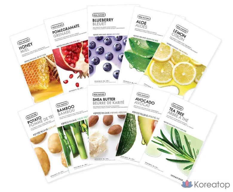 Тканевая маска для лица The Face Shop Real Nature Honey Mask Sheet, 20 шт., фото 2
