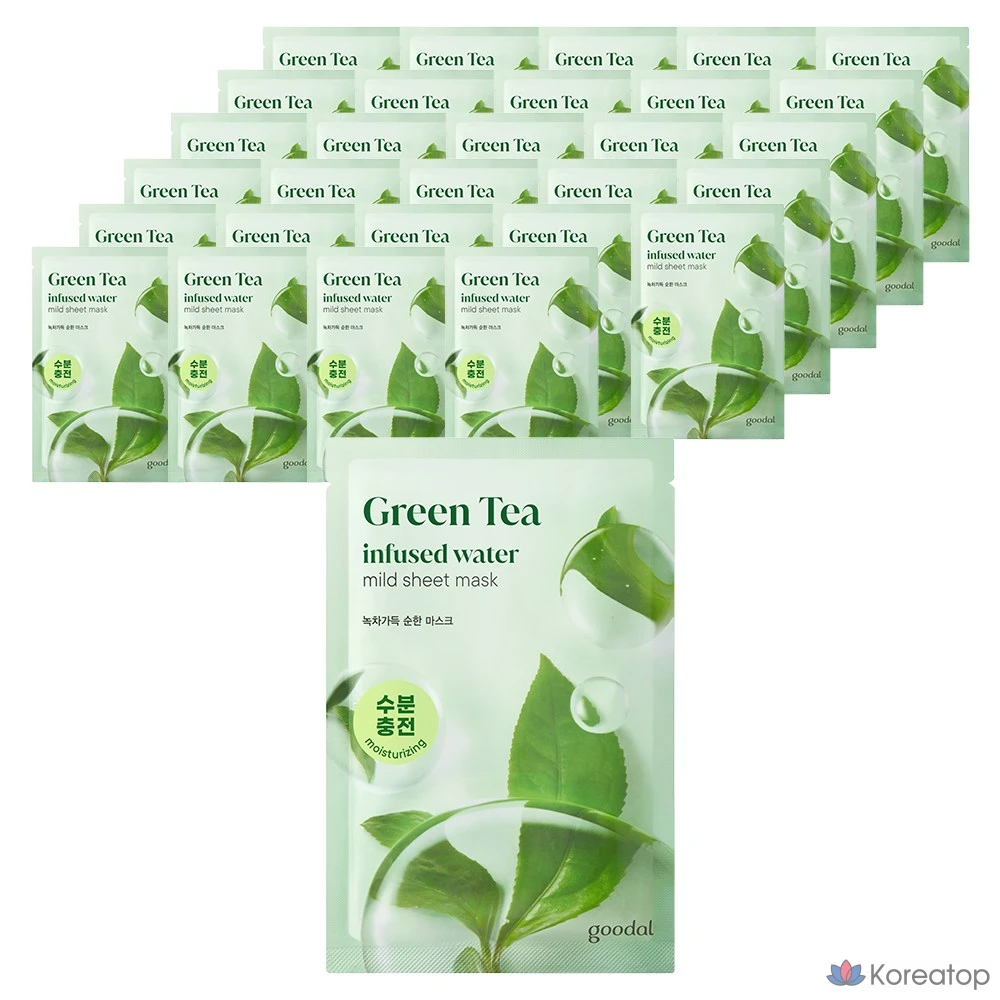 Тканевая маска для лица Goodal Green Tea Moisture Mask, 30 шт.