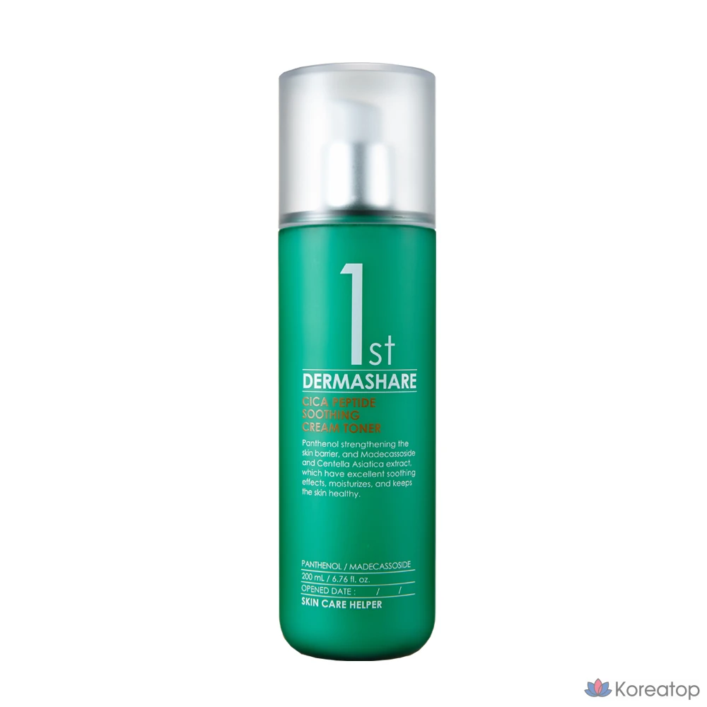 Тонер Dermashare First Cica Peptide Soothing Cream Toner, 200 мл, 1 шт.
