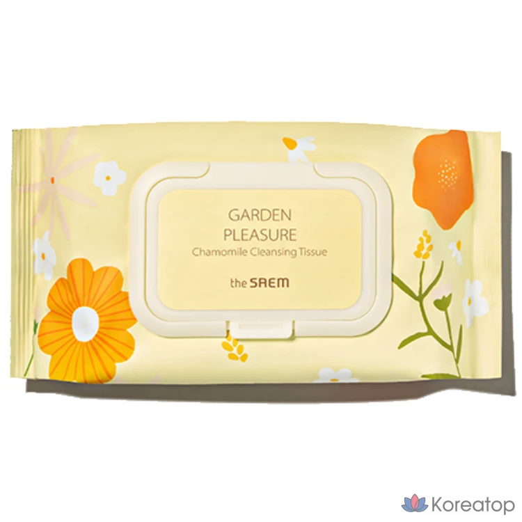 Очищающие салфетки для лица The Saem Garden Pleasure Chamomile Cleansing Tissue, 100 шт.