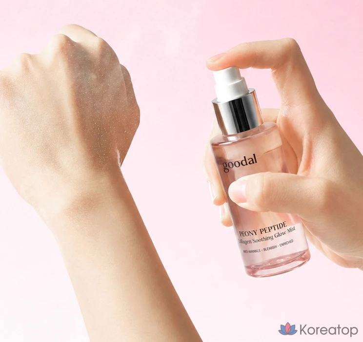 Мист для лица Goodal Peony Peptide Collagen Water Glow Mist AD, 50 мл, 1 шт.