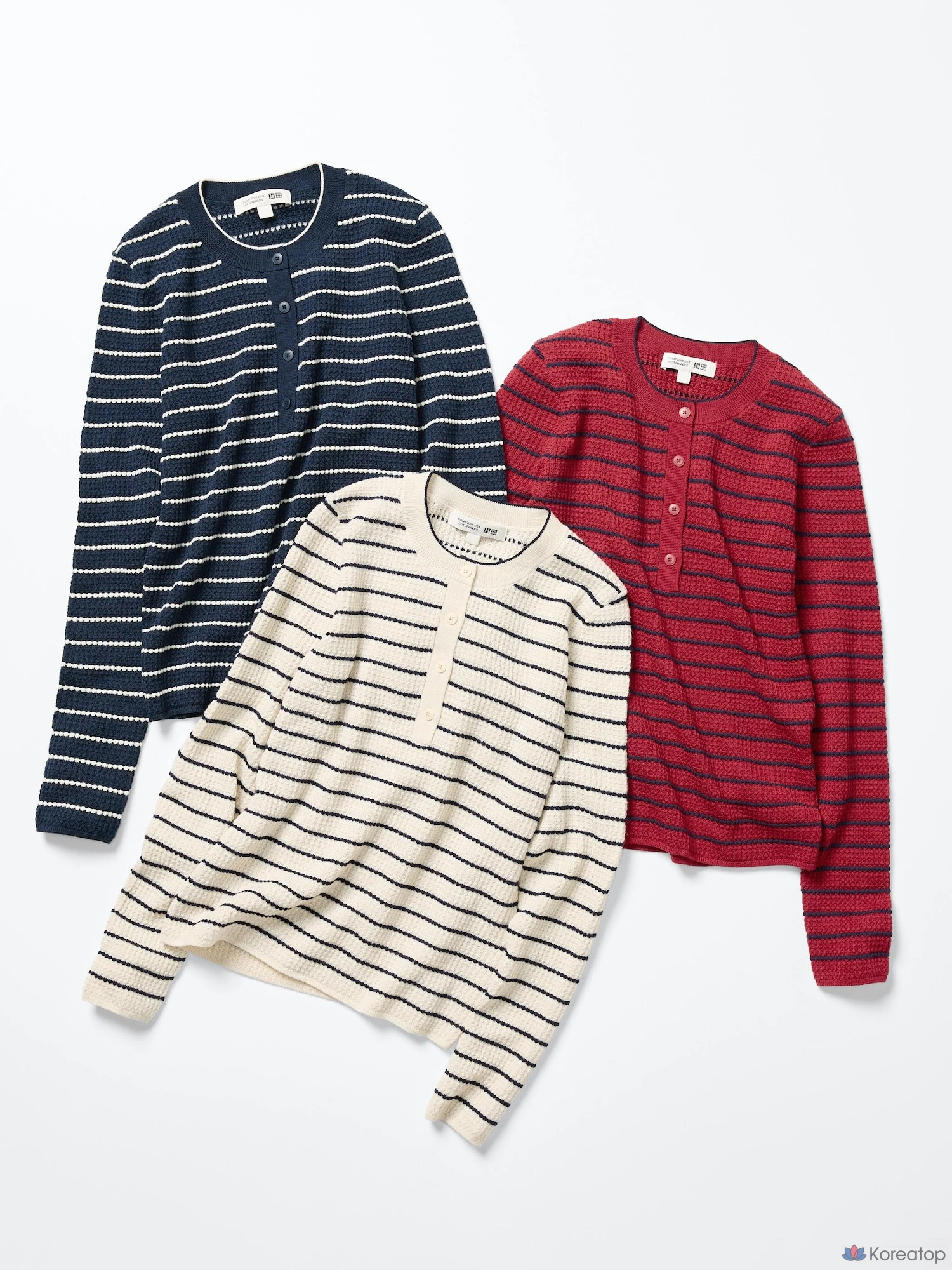 Свитер Uniqlo Merino Blend Henley Neck