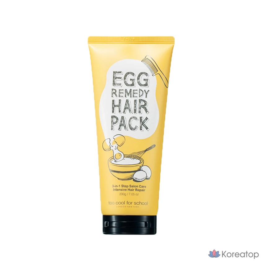 Маска для волос Too Cool For School Egg Remedy Hair Pack, 200 г, 1 шт.
