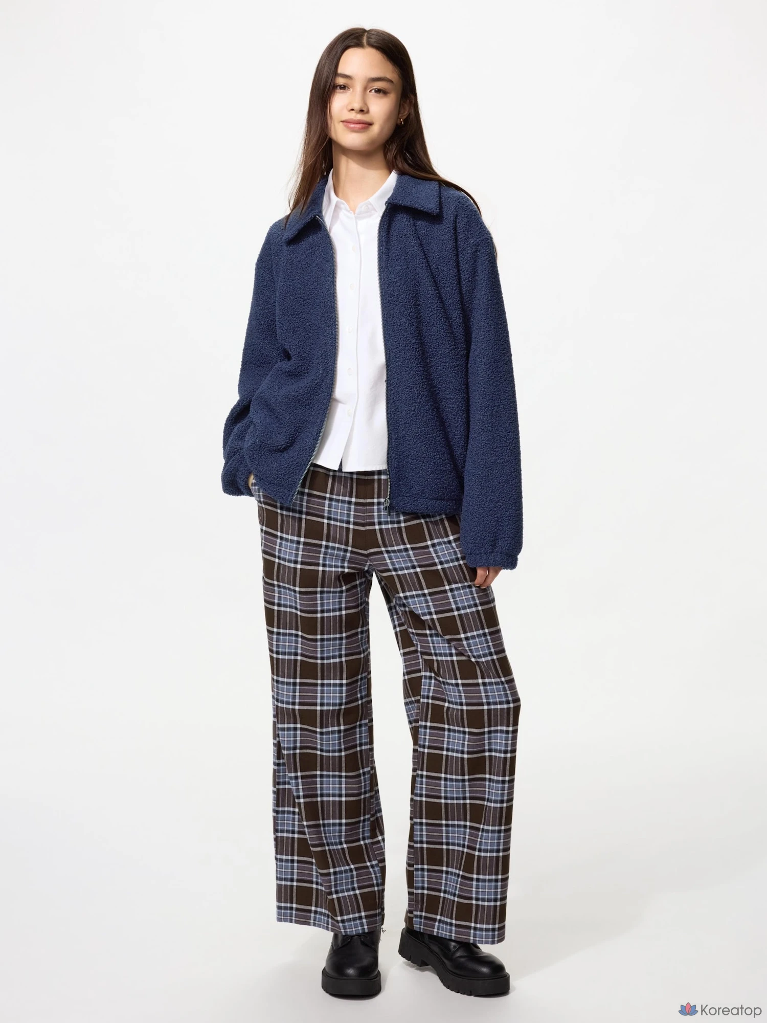 Бомбер Uniqlo Boa Fleece Blouson