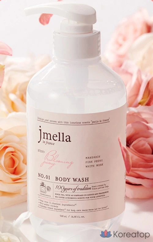 Гель для душа Jmella In France Blooming Peony Body Wash Lovely Floral, 1 л, 1 шт., фото 2