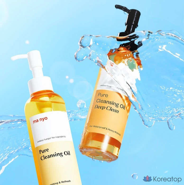 Набор для ухода Manyo Pure Cleansing Oil 200ml + Refill 200ml + Capsule 2ml x 3p Set, 1 шт.